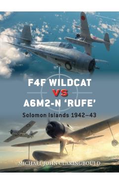 Coperta cărții 'F4F Wildcat vs A6M2-N 