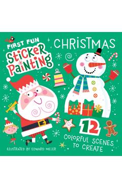 Coperta cărții 'First Fun Sticker Painting: Christmas - Edward Miller'