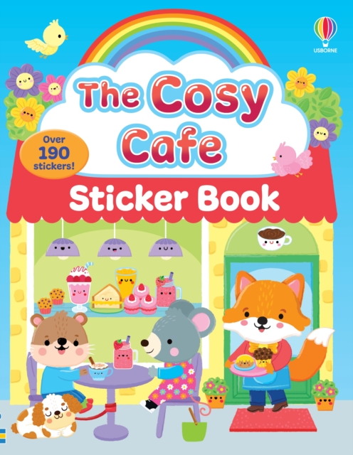 Coperta cărții 'Cosy Cafe Sticker Book - Lesley Sims'