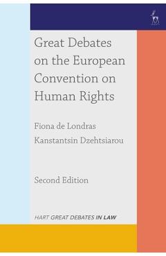 Coperta cărții 'Great Debates on the European Convention on Human Rights - Fiona De Londras'