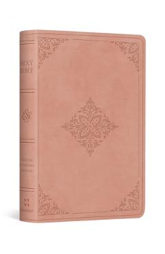 Coperta cărții 'ESV Vest Pocket New Testament with Psalms and Proverbs, Red Letter (Trutone, Blush Rose, Fleur-De-Lis Design) -'