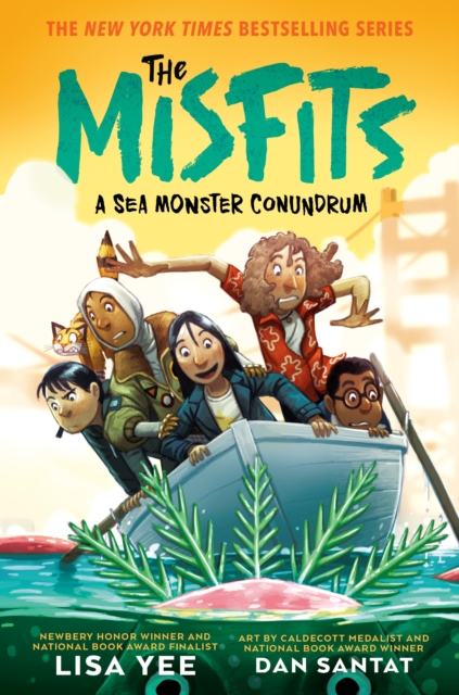 Coperta cărții 'A Sea Monster Conundrum (the Misfits) - Lisa Yee'