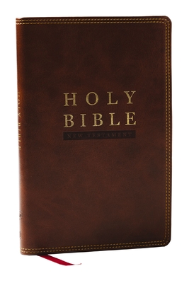 Coperta cărții 'NKJV Super Giant Print New Testament, Brown Leathersoft, Red Letter, Comfort Print -'