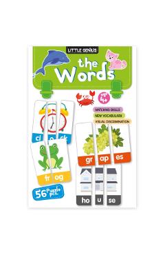 Little Genius Puzzles And Games: The Words- Play And Learn First Words With 56 Fun And Colourful Puzzle Pieces - Mamta Garg