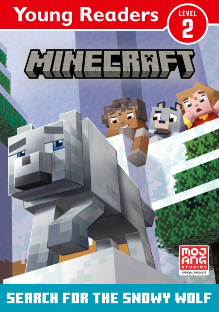 Coperta cărții 'Minecraft Young Readers: Search for the Snowy Wolf -'