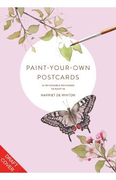 Coperta cărții 'Paint-Your-Own Botanical Postcards - Harriet De Winton'