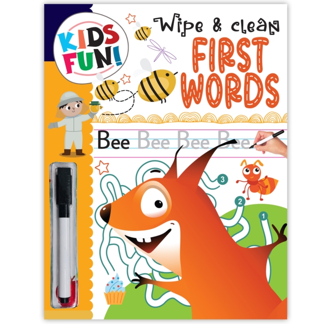 Coperta cărții 'Kids Fun! Reusable Wipe And Clean Book - Have Fun With Sums And Enhance Early Learning Skills Through Playful'
