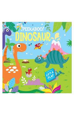 Coperta cărții 'Peekaboo! Dinosaurs: Lift A Flap Board Book For Kids - Mamta Garg'