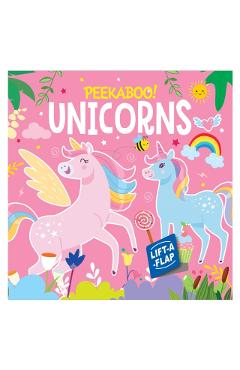 Coperta cărții 'Peekaboo! Unicorns: Lift A Flap Board Book For Kids - Mamta Garg'