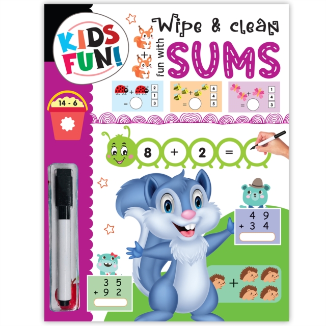 Coperta cărții 'Kids Fun! Reusable Wipe And Clean Book - Embark On An Exciting Journey Exploring Patterns And Enhance Early Learning'