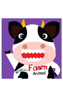 Coperta cărții 'Never Feed A Farm Animal: Interactive Board Book With Felt For Kids - Mamta Garg'