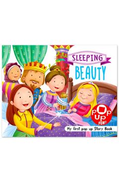 Coperta cărții 'Pop Up Fun! My First Pop Up Story Book: Sleeping Beauty - Pop Up Stories For Kids - Mamta Garg'