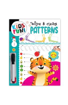 Coperta cărții 'Kids Fun! Reusable Wipe And Clean Book - Embark On An Exciting Journey Exploring Numbers Patterns And Enhance Early'