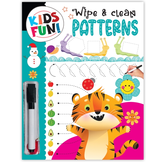 Coperta cărții 'Kids Fun! Reusable Wipe And Clean Book - Embark On An Exciting Journey Exploring Numbers Patterns And Enhance Early'