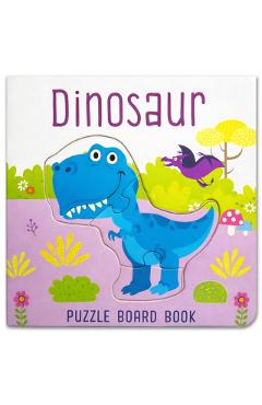 Coperta cărții 'Dinosaur Puzzle Book: Board Book With Jigsaw Puzzles For Kids - Mamta Garg'