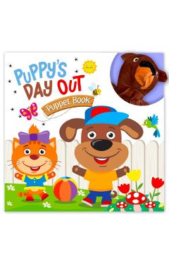 Finger Puppet Board Book: Puppy'S Day Out- Story Board Book With Finger Puppet For Children - Mamta Garg