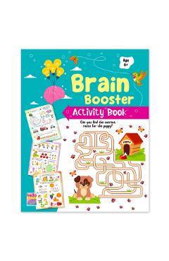 Brain Booster Activity Book For Kids Toddlers And Children 6+ Years: 96 Pages Preschool Educational Writing Practice, Pencil Control, Tracing, Maths And Brain Boosting Fun - Reusable Early Learning Book - Mamta Garg