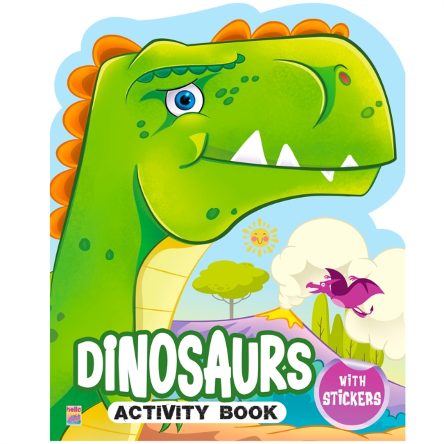 Coperta cărții 'Dinosaur Sticker Activity Book For Kids, Childern And Toddlers - Fun Activity With Coloring - Ages 3+ Years - Mamta Garg'