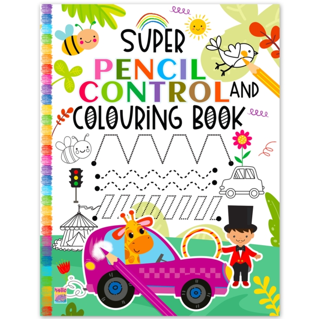 Coperta cărții 'Super Pencil Control And Colouring Book - Mamta Garg'