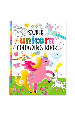 Coperta cărții 'Super Unicorn Colouring Book - Mamta Garg'