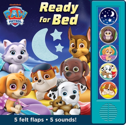 Coperta cărții 'Nickelodeon PAW Patrol: Ready for Bed Felt Flaps Sound Book -'