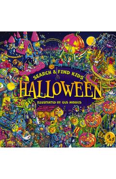 Coperta cărții 'Halloween Search-And-Find Adventures: A Hunt Full of Tricks and Treats - Gus Morais'
