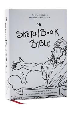 Coperta cărții 'The Sketchbook Bible: The Complete Bible with Hundreds of Illustrations (Nkjv, Hardcover, Red Letter, Comfort Print) -'