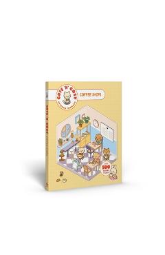 Coperta cărții 'Cute 'n' Cozy Sticker Therapy: Coffee Shops: Over 500 Reusable Stickers! -'