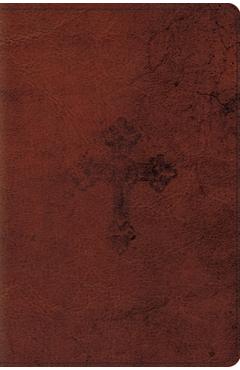Coperta cărții 'ESV Compact Bible (Trutone, Walnut, Weathered Cross Design) -'
