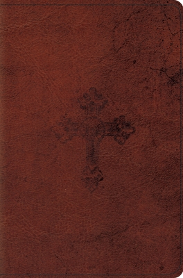 Coperta cărții 'ESV Compact Bible (Trutone, Walnut, Weathered Cross Design) -'