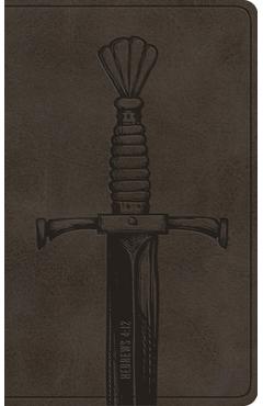 Coperta cărții 'ESV Vest Pocket New Testament with Psalms and Proverbs, Red Letter (Trutone, Silver, Sword Design) -'