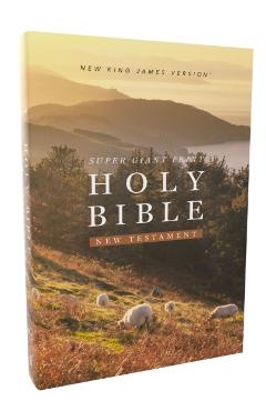 NKJV Super Giant Print New Testament, Softcover, Red Letter, Comfort Print -