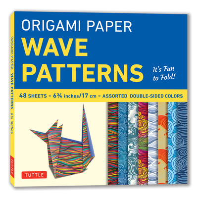 Coperta cărții 'Origami Paper - Wave Patterns - 6 3/4 Inch - 48 Sheets: Tuttle Origami Paper: Origami Sheets Printed with 8 Different'