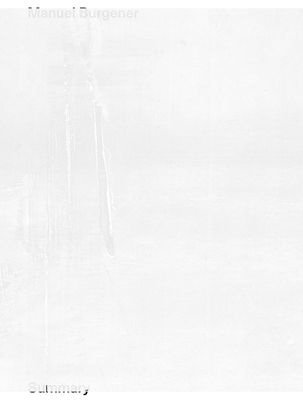 Coperta cărții 'Manuel Burgener: Summary - Manuel Burgener'