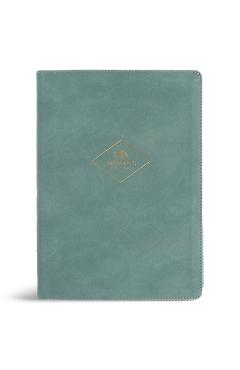 Coperta cărții 'CSB Women's Study Bible, Earthen Teal Suedesoft Leathertouch - Stefana Dan Laing'