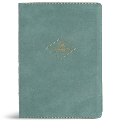 Coperta cărții 'CSB Women's Study Bible, Earthen Teal Suedesoft Leathertouch - Stefana Dan Laing'