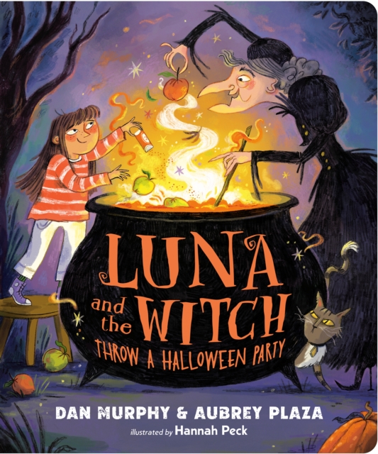 Coperta cărții 'Luna and the Witch Throw a Halloween Party - Aubrey Plaza'