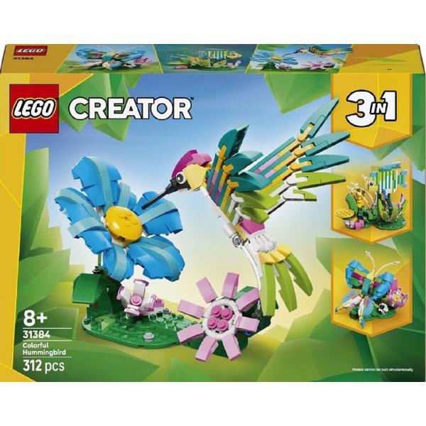Lego Creator 3 in 1: Animale salbatice. Colibri colorat