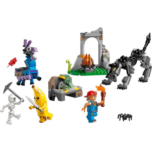 Lego Fortnite. Tabara lui Peely si Sparkplug