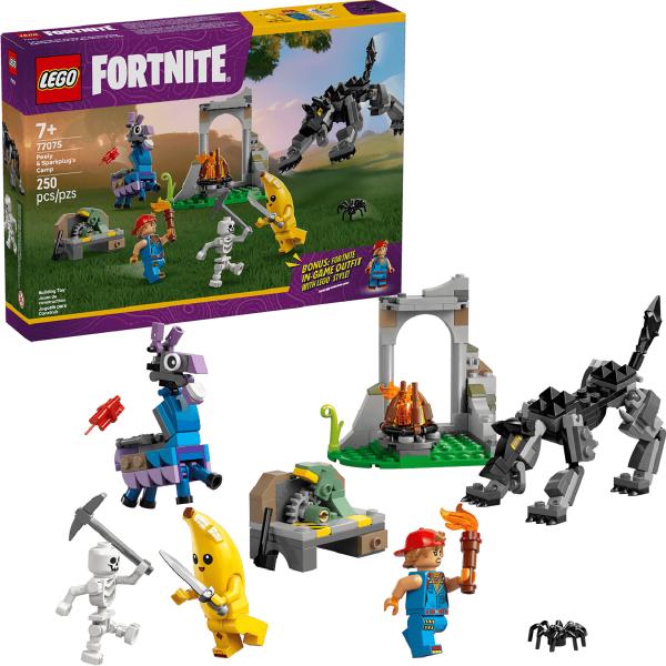 Lego Fortnite. Tabara lui Peely si Sparkplug