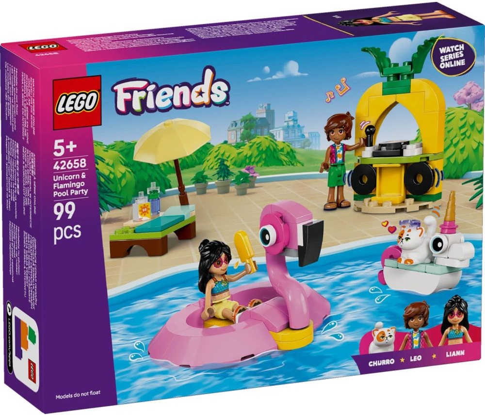 Imaginea produsului 'Lego Friends: Petrecere la piscină cu unicornul și flamingo'