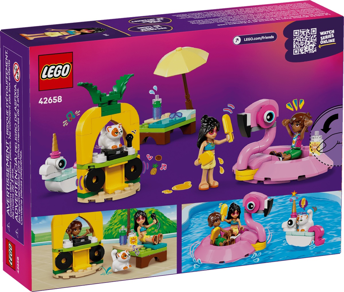 Imaginea produsului 'Lego Friends: Petrecere la piscină cu unicornul și flamingo'