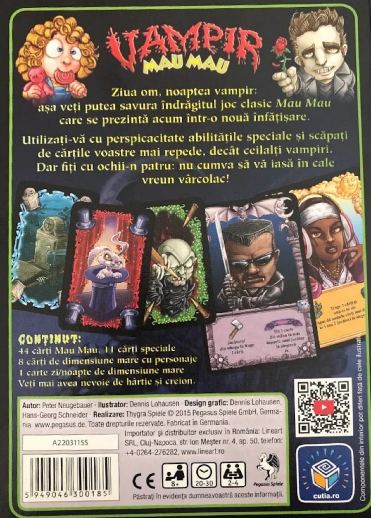 Imaginea produsului 'Joc de cărti: Vampir Mau Mau'