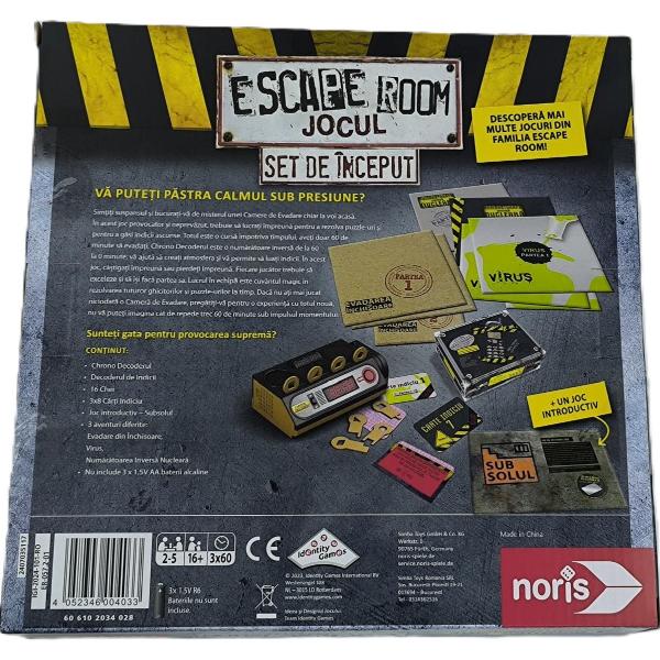 Joc de strategie: Escape Room. Set de inceput