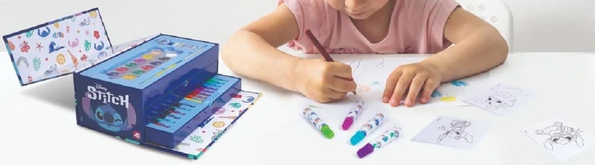 Imaginea produsului 'Set de pictura în valiză de carton: Stitch'