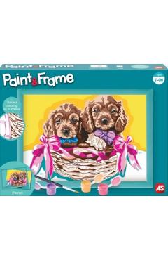 Imaginea produsului 'Pictează și înrămează: Cațeluși adorabili'