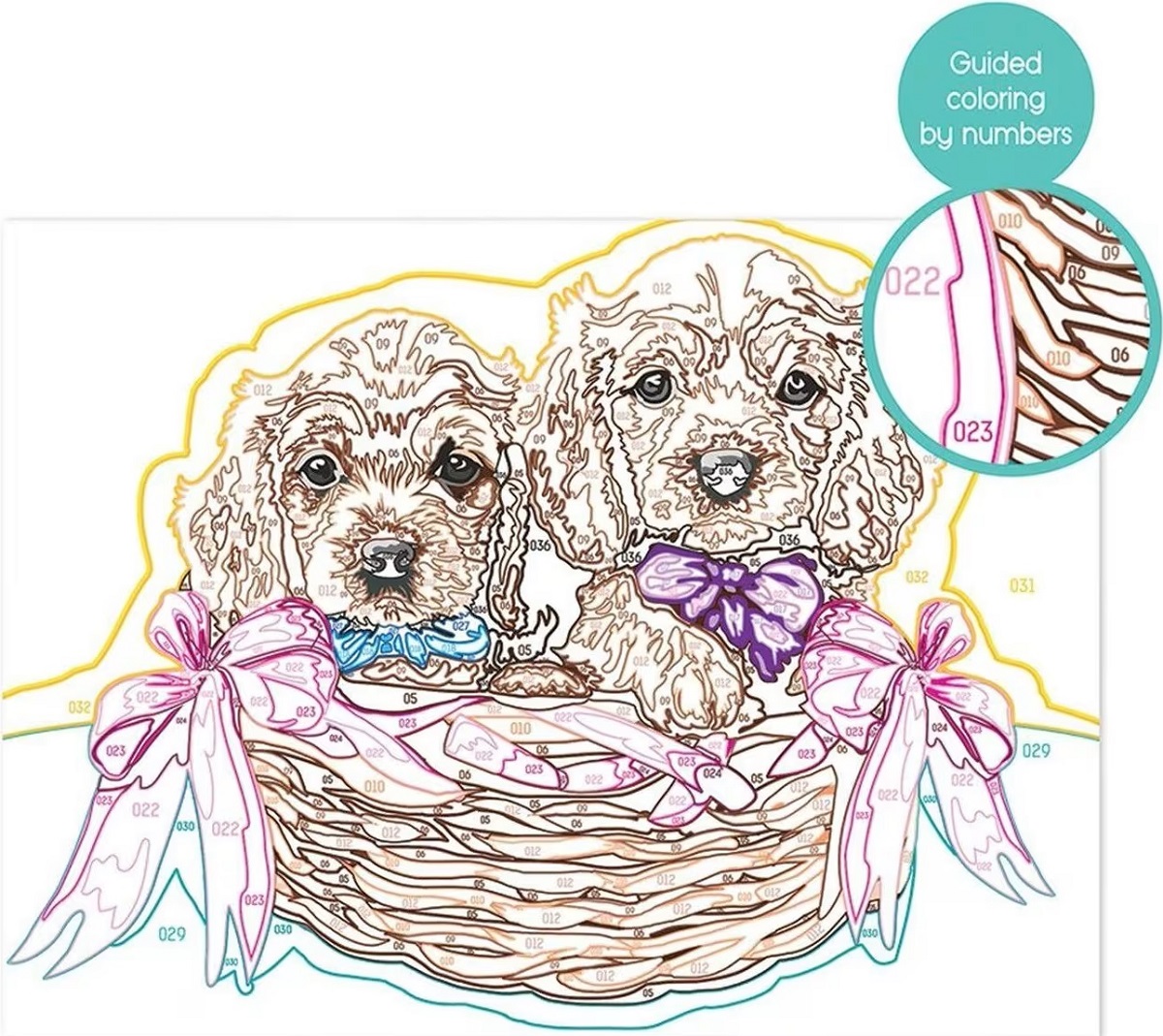 Imaginea produsului 'Pictează și înrămează: Cațeluși adorabili'