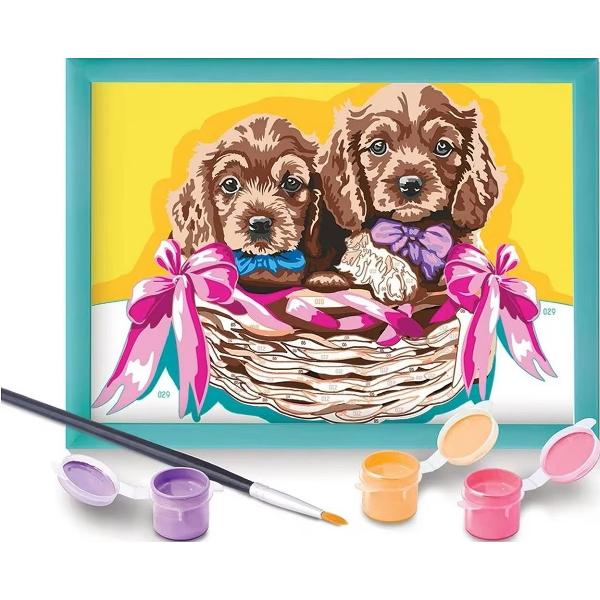 Picteaza si inrameaza: Catelusi adorabili