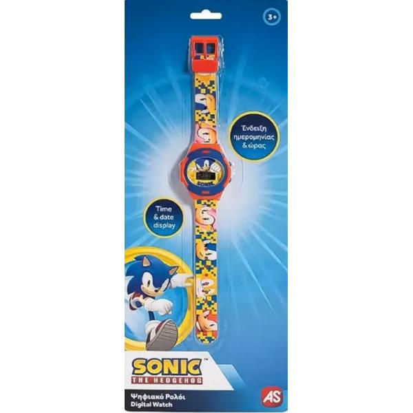 Ceas digital: Sonic. Rosu