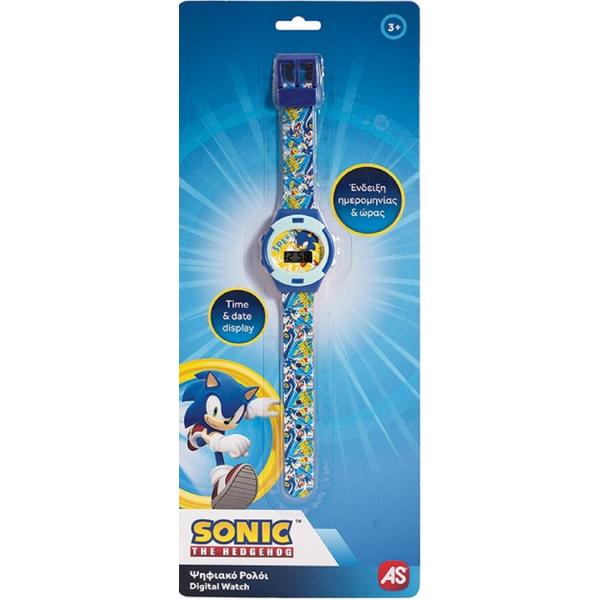 Ceas digital: Sonic. Albastru